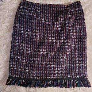 funky multicolored skirt